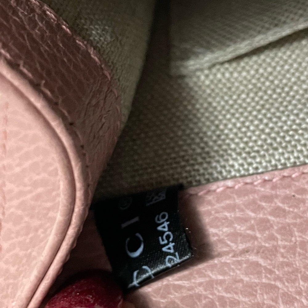 Gucci Dollar Calfskin Small Interlocking G Shoulder Bag Pink - Picture 13 of 14